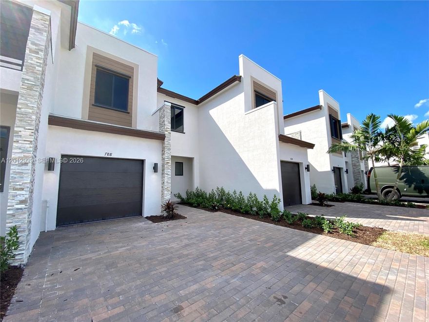 Excellent opportunity for investors or end users willing to wait. Beautiful 3BR/2.5BA townhome with 1-car garage plus two driveway spaces in a gated Via Ventura – Vistas community. 1,378 SF under A/C. Features include modern finishes, open layout, high ceilings, ceiling fans in every room, modern lighting, and spacious bedrooms. Private fenced patio with pavers, ideal for outdoor enjoyment. Very well maintained. Enjoy full resort-style amenities including clubhouse, lakefront pool & jacuzzi, fitness center, indoor kids playroom, outdoor playground, and green areas. Prime location with quick access to I-95 and the Turnpike, just minutes from supermarkets, banks, Aventura Mall, dining, and great schools. Tenant occupied.