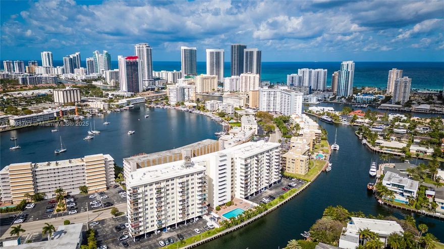 Don't miss this rare opportunity to own one of Florida's amazing locations. This beautiful,light-filled corner unit with a water view is in the heart of Hallandale Beach is the perfect blend of comfort and beach style for both personal use and investment. This building allows a minimum lease term of 30 days,12 times a year, right after closing.It is also pet-friendly and furnished. Enjoy a beautiful morning and evening from the water view balcony. amenities included a gym, on-site management, and a pool overlooking the canal.Conveniently located near the local plazas, the beach, highways, casino, Aventura Mall, and the Gulfstream