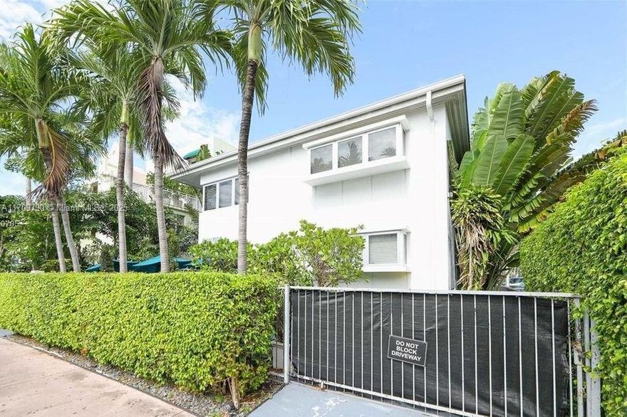 Live the ultimate South Beach lifestyle at The Maritime, a charming 14-unit boutique condo just steps from Lincoln Road, the beach, top restaurants, shopping, and endless entertainment. This modern 1-bed, 1-bath corner unit on the 2nd floor offers rare privacy with three external walls, creating a cozy, house-like feel within a lush tropical setting.

Enjoy secure gated entry, a private entrance, and stylish interiors featuring wood floors, quartz countertops, and gas range. Perfect as a distinctive turnkey vacation escape or primary residence. A peaceful, well-maintained building in the heart of it all. INVESTORS only, Leased until 2/28/26.
