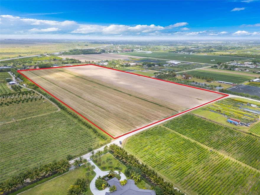 A 40 acre opportunity is knocking on your door. These large tracks of land are becoming harder and harder to find so don't miss out when they are available. The land is clean and clear and ready for your trees, nursery or 5 acre buildable lots. Located on SW 217ave and between SW 226th ter & SW 221st st the property has easy access from 3 sides with FPL power connection out front. Multiple wells on the property make for easy AG use. Don't miss out on this one.