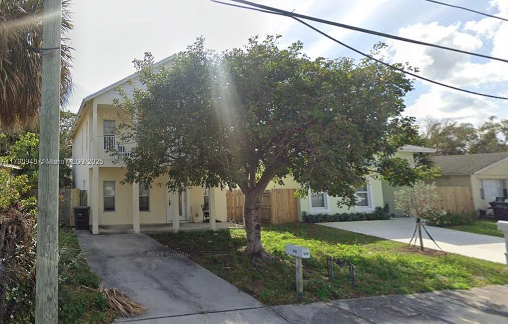 SECTION 8 WELCOME! Large two-story home with fenced backyard and separate one car garage/storage. 4 BR and 3 Baths, new kitchen cabinets and appliances. Freshly painted and READY for IMMEDIATE OCCUPANCY. Nice, quiet street, good neighbors including a church across the street. Walk to Good Samaritan Hospital or Northwood retail district. Minutes from downtown West Palm Beach. Will not last