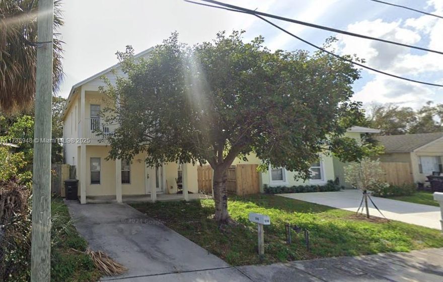 SECTION 8 WELCOME! Large two-story home with fenced backyard and separate one car garage/storage. 4 BR and 3 Baths, new kitchen cabinets and appliances. Freshly painted and READY for IMMEDIATE OCCUPANCY. Nice, quiet street, good neighbors including a church across the street. Walk to Good Samaritan Hospital or Northwood retail district. Minutes from downtown West Palm Beach. Will not last