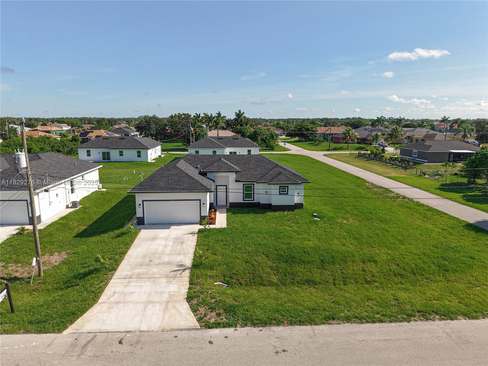 Brand-New Construction in the Heart of Lehigh Acres!
This beautiful single-family home features 4 bedrooms and 2 bathrooms, built in 2025, and is perfect for families or investors alike.
Enjoy peace of mind with impact-resistant windows and doors, a two-car garage, and a modern design in a central location, close to shops, schools, and more.
Move-in ready — don’t miss this incredible opportunity!