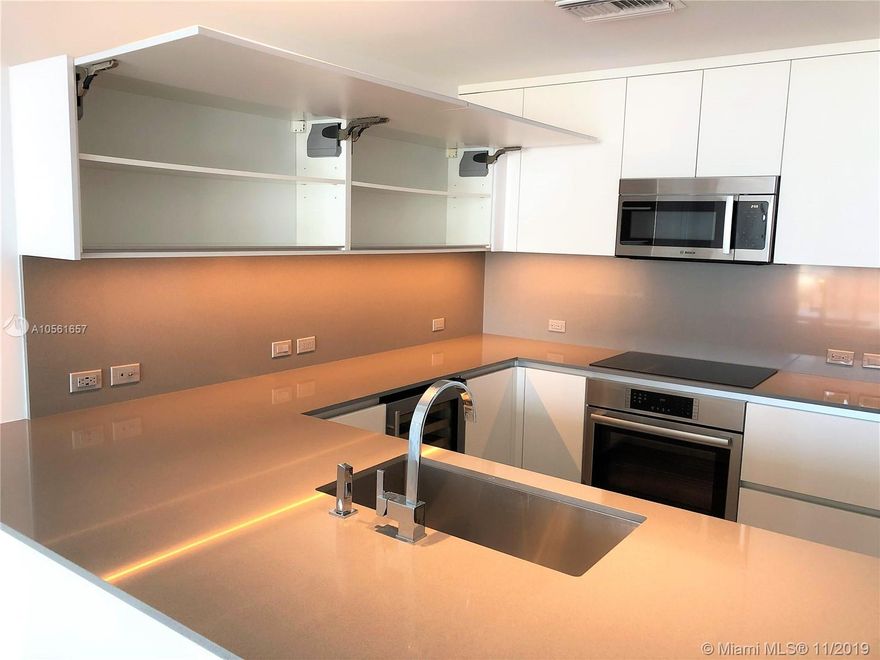 Enjoy living at Rise at Brickell City Centre one of Brickell's finest buildings. Best priced 2 bed, 2.5 bath w/ extra-large terrace overlooking the city skyline. High ceilings, marble floors, modern kitchen w/ Bosch appliances, wine fridge and Italian cabinets, electric window shades and finished walk-in closets. Enjoy 5-star amenities including large landscaped pool deck, BBQ and sitting area, gym and spa. Live next to The Shops at Brickell City Centre and all the city has to offer. Unit is vacant has been freshly painted and cleaned. Easy to show. Bring your offer. Call today.