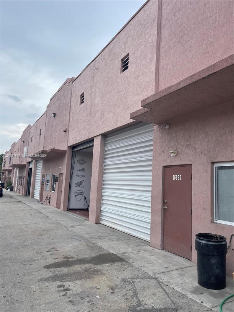 It is a very well-located warehouse. It is close to the Turnpike exit and visible from the Turnpike for sign exposure. The second floor has a large concrete mezzanine. There are two assigned parking spaces. The complex gates close at night for extra security.
