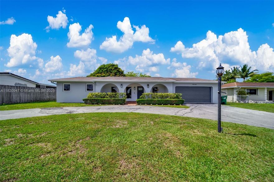 Modern Lakefront Home in a Family-Friendly Community of Kendall Lakes Welcome to your dream home, where comfort, style, and functionality meet in perfect harmony. This beautifully designed open-concept residence offers an effortless flow between living, dining, and kitchen spaces—ideal for both everyday living and entertaining. Step inside to discover a versatile 4th additional room, perfect as a playroom, media lounge, or guest suite Property features 3 bedrooms 2 bathrooms with a 13,206-lot size on the lake with impact windows and doors fully remodeled kitchen new tile floors and new AC.