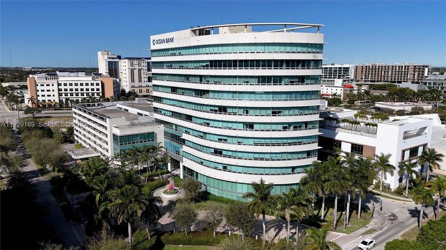 5,924 NET RENTABLE S.F. LUXURY CONDOMINIUM OFFICE IN A CLASS A OFFICE BUILDING IN THE HEART OF AVENTURA. IT HAS A LOBBY WITH A FRONT DESK, TWO CONFERENCE ROOMS, 13 PRIVATE OFFICES, TWO FILE ROOMS, AN OPEN WORK AREA WITH 14 WORKING STATIONS, A COPY ROOM, AND AN AMPLE KITCHEN/BREAK ROOM. IT BOASTS A 13' HIGH CEILING AND LUXURY FINISHINGS. IT IS CURRENTLY OCCUPIED BY THE OWNERS; THEY CAN MOVE OUT FAST. THE OFFICE BUILDING HAS LUXURY FINISHINGS, SUCH AS A DOUBLE HEIGHT LOBBY, A COFFEE SHOP IN A TROPICAL BREEZEWAY, A BANK, AND A FITNESS CENTER WITH SHOWERS TO ENJOY WORKING OUT IN THE MIDDLE OF THE WORKING DAY. THE UNIT HAS 22 RESERVED PARKING SPACES ON THE SECOND AND THIRD FLOOR OF A COVERED GARAGE ADJACENT TO THE BUILDING, PLUS THERE IS PLENTY OF GUEST PARKING AT NO CHARGE FOR VISITORS.