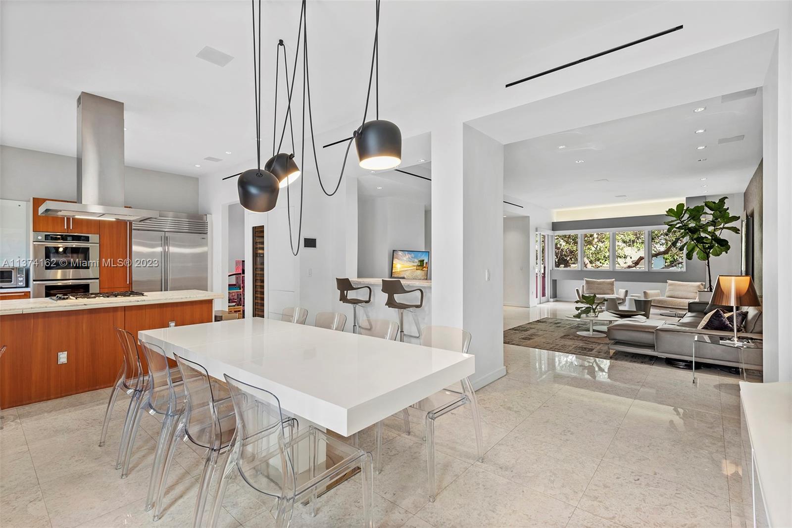 This impeccably renovated, professionally decorated ultra private townhome has high ceilings with an open floorplan ideal for entertaining. The primary suite has an exceptional bath and generous closest on its own floor. This smart home has custom doors, high-end finishes, elevator, electric window treatments, office/ den, 2-car garage & 6 balconies. This guard-gated island is extremely exclusive and offers a boutique café, 2 pools, gym and fitness, children’s play areas and is just a 3 minute walk to the beach & boardwalk. Aqua is also a short drive to the Miami’s best restaurants, shopping, museums, Bal Harbour Shops, Design District, Wynwood, Brickell, and airport. This is an extremely special property!!!