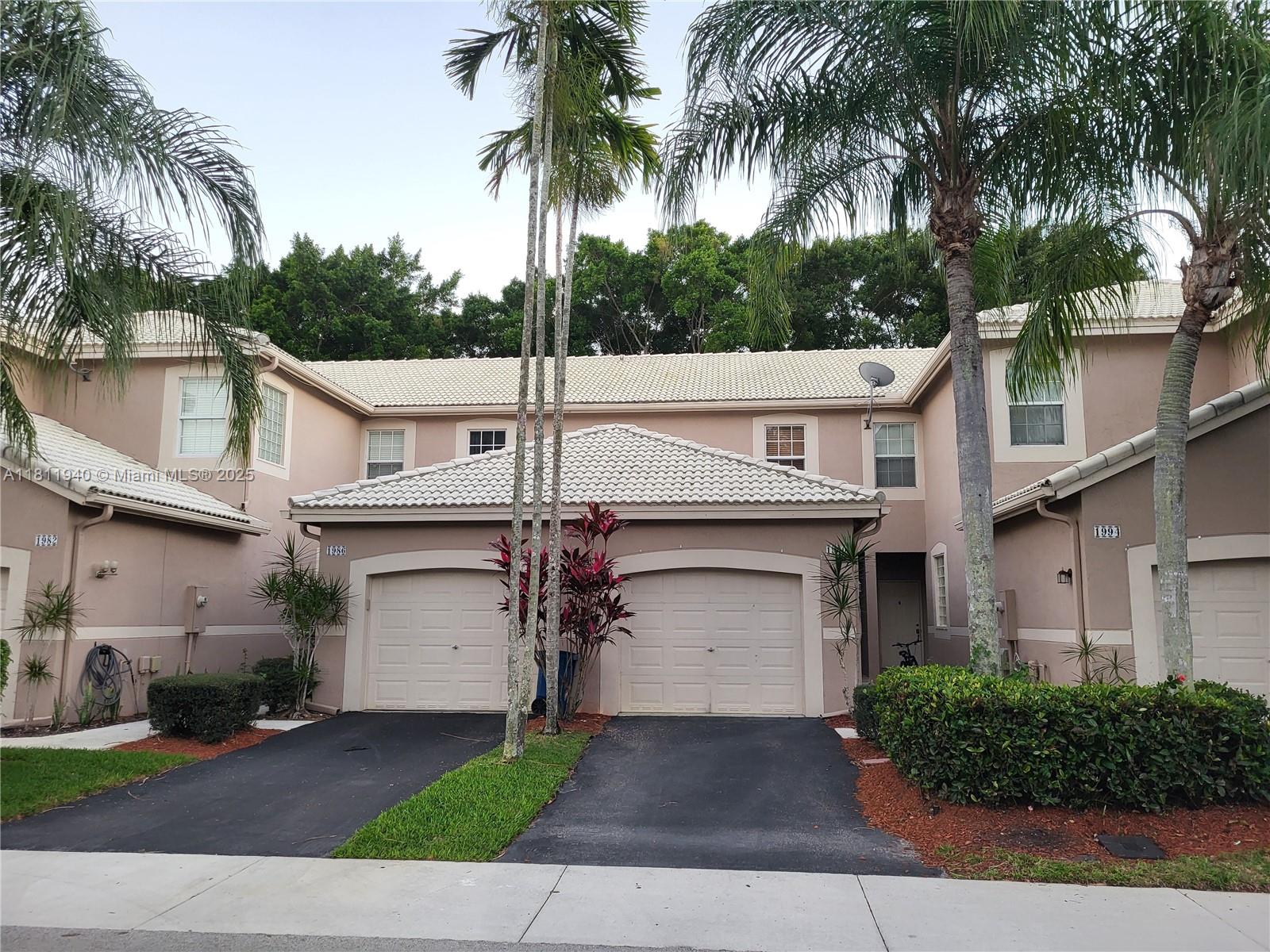 Rental Property at 1990 Madeira Dr, Weston, Broward County, Florida - Bedrooms: 2 
Bathrooms: 3  - $3,050 MO.