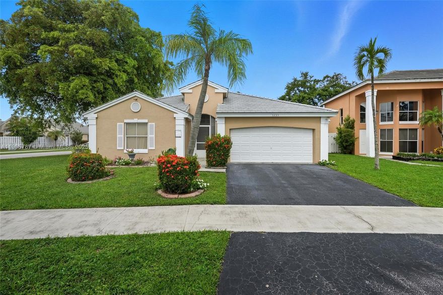 Welcome to this charming 3-bed, 2-bath home located on a desirable corner lot in the sought-after Winston Park community of Coconut Creek. Sitting on a .14-acre lot this home features a brand-NEW ROOF, a spacious 2 car garage, and an inviting layout designed for comfort and everyday living. Step inside to find bright, open living spaces perfect for relaxing or entertaining. The private backyard offers a great outdoor retreat ideal for family gatherings or quiet evenings at home. Situated in a well-maintained neighborhood near top-rated schools, shopping, dining, and major highways, this home provides both convenience and an exceptional quality of life. With its prime location, thoughtful layout, and recent updates, it’s a wonderful opportunity for anyone looking to call South Florida home.