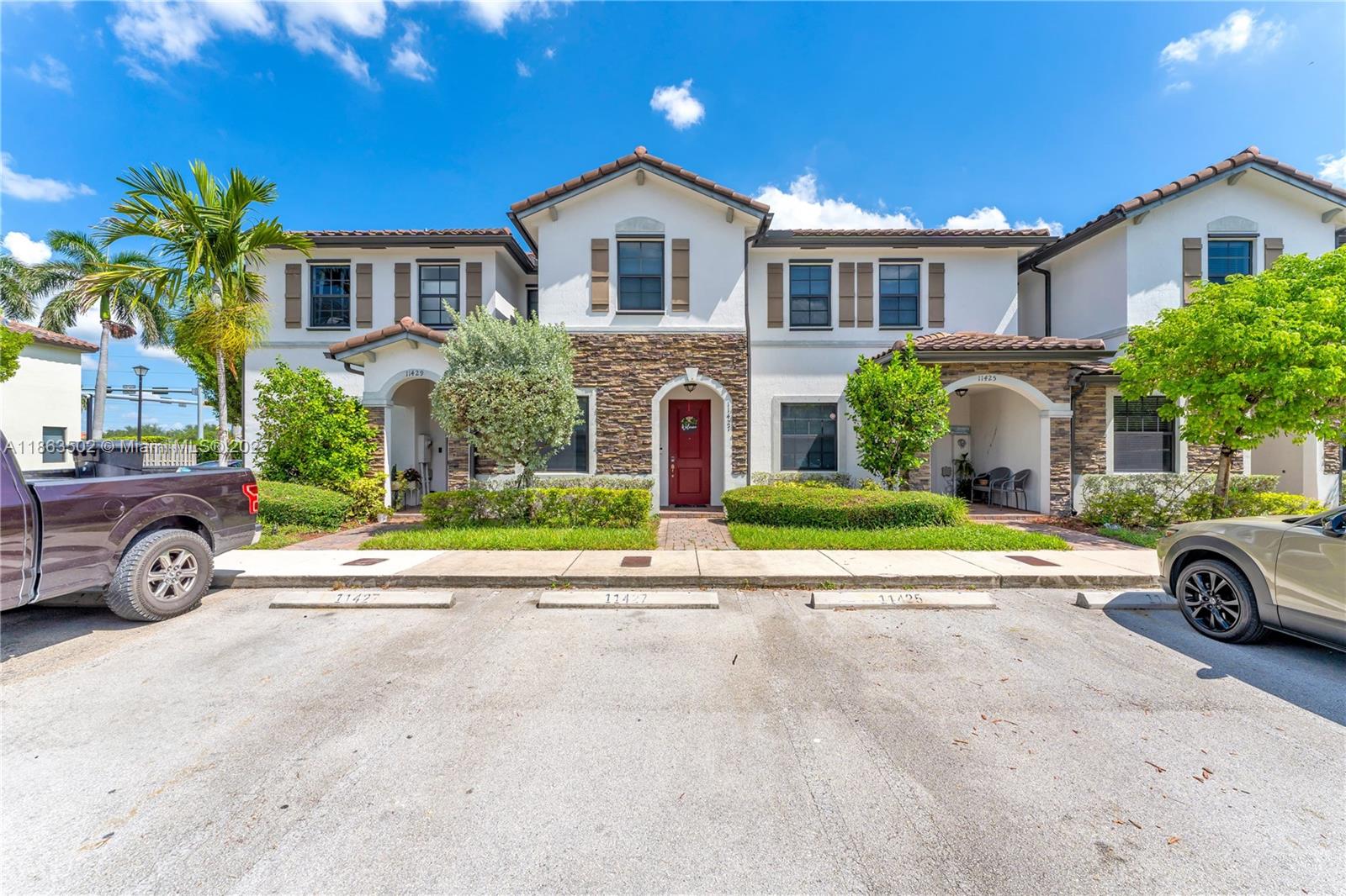 Beautiful 3BD/2.5BA townhome in Artesa is move-in ready Gently lived in by one owner & well maintained with tile downstairs, laminate floors upstairs. All bedrooms & 2 baths are upstairs, NO backyard neighbors. Enjoy a gated community with pool, gym, clubhouse, playground & dog park. Two assigned parking spaces right out front. Low HOA, FHA/VA financing welcome! Near Turnpike, Aldi, Wawa & more.