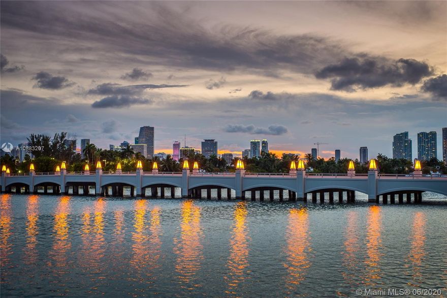 Introducing the BEST of the BEST in S Hibiscus Island. Completely renovated in 2016, this timeless waterfront estate is the epitome of Miami lifestyle. Boasting 6 beds, 6/1 baths in a perfectly thought out 5,239 SF floor plan, this home leaves nothing to be desired. The Chef's kitchen is an epicurean dream w WOLF appliances, large island & breakfast area with water views.Enjoy vaulted ceilings,Jerusalem Stone floors & panoramic views from almost every room in the house.Master Suite includes a sitting area, expansive his/her closets & balconies overlooking Miami Skyline. Outside enjoy 2 covered terraces, pool & outdoor kitchen. This masterpiece provides for a tranquil setting yet is only minutes from S Beach, Downtown & the Miami International Airport.