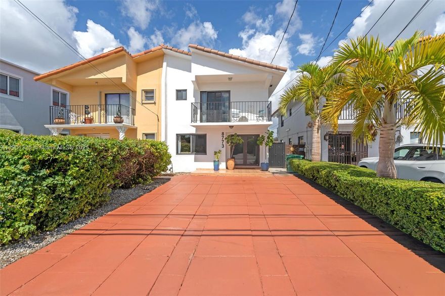 Two-story twin home (shares one median wall), first-time buyers can do FHA. No HOA. Built in 1984 w/solid concrete slab between floors — for strength & noise insulation. 
3 beds /3 bathrooms. Huge master w/extra-large walk-in closet. Solid bones and great curb appeal — completely new interiors. Private 4-car driveway. Laundry room & shed for storage. Mins from Tropical Park, Miami Intl Airport, FIU, & major highways. Blocks from well known restaurants and local shops.