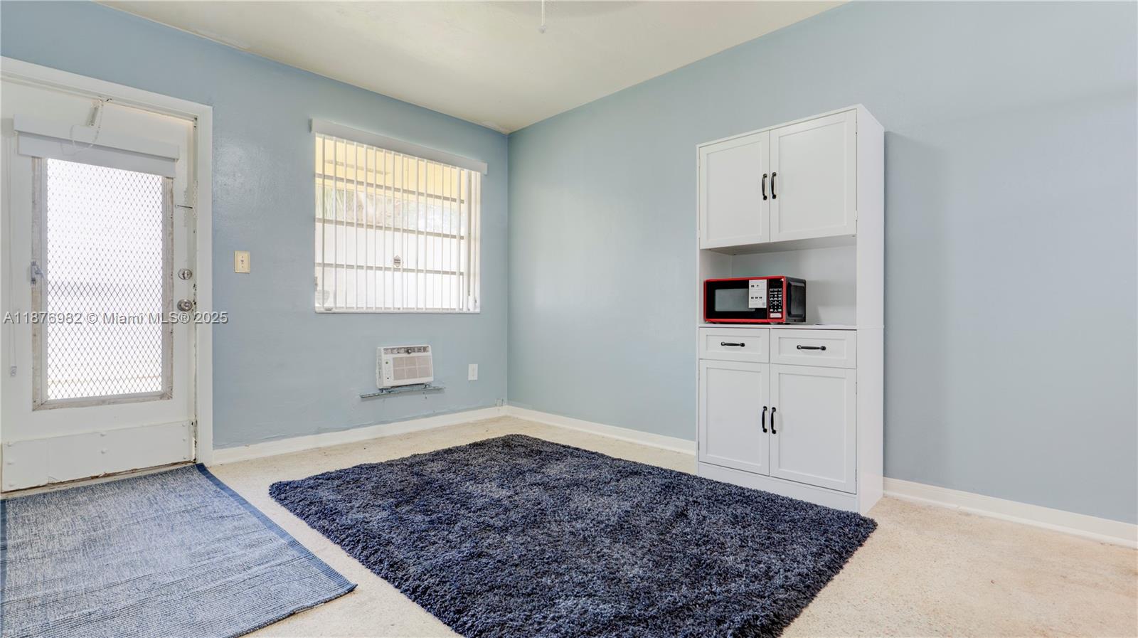 Cozy and private 1-bedroom, 1-bathroom apartment (with tub and shower) available for rent in a quiet North Miami Beach neighborhood. This unit is part of a well-maintained duplex and features a private entrance with its own key. Amenities include free air conditioning, electricity, water, exterior security cameras, and security lighting, along with a standard-size refrigerator and microwave oven (no stove provided). Conveniently located just 7 minutes from the beach and 5 minutes from major highways, the apartment is also close to restaurants, gas stations, coffee shops, retail stores, parks, a public pool, an amphitheater, and a laundromat. No smoking and no pets are permitted. Background check and security deposit are required.
