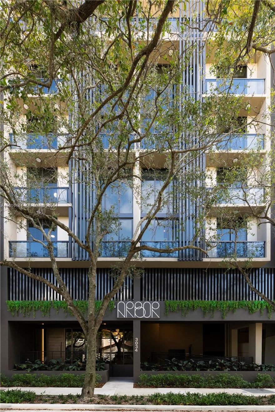 *Move in ready! * Arbor is thoughtfully situated in the tropical enclave of Coconut Grove, offering a refined lifestyle that extends well beyond the walls of your residence. Designed to complement a balanced and sophisticated way of living, Arbor’s residences are paired with carefully curated features and amenities. Residents will enjoy 24-hour concierge and valet services, generous parking and storage, a fully equipped fitness center, a serene landscaped courtyard with pool, an elegant social lounge, and a rooftop terrace complete with a barbecue area. Arbor is a pet-friendly community and is ideally located within walking distance of parks, top-rated schools, dining, and boutique shopping.