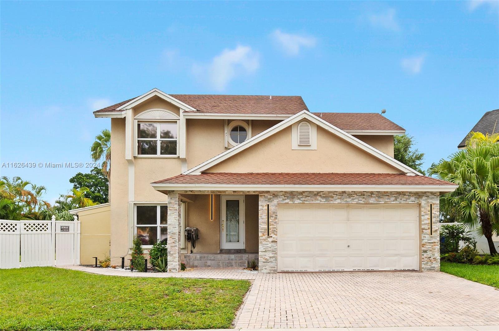 Welcome Home! This 4 Bedroom/2.5 Bathroom offers a Bright, Spacious Floorplan with a 2-Car Garage and the Largest Lot in the Community! Low HOA, $60. Stainless Steel and Granite Kitchen. New Front Load Washer and Dryer. New Furniture Negotiable to Convey. All Bedrooms Upstairs. Jacuzzi Bath, En Suite Master Bedroom, Walk-in California Closet. New Wood Fence, Pool Recently Resurfaced, Huge Private Backyard, Paver Patios, Room for Boat/RV Storage, Accordion Shutters, Central location in Pembroke Pines, Near Shopping, Hospitals, Highways and Dining. 24 Hour Notice to Show.