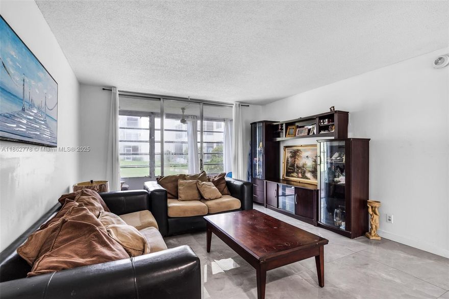 Beautifully updated 1st floor condo featuring 1 bedroom, 1.5 bathrooms, modern porcelain tile floors, and fresh interior paint. This inviting home is located in a well-maintained 55+ community that has already completed its 40-year recertification with NO special assessments and low HOA. Community improvements are underway, including upgrades to the driveway and pool area, perfect for enjoying the South Florida lifestyle. association requires a minimum 650 credit score & $35K annual income. no rentals first 2 years of ownership. Conveniently located just minutes from shopping, dining, and major highways, this move in ready unit offers affordability, comfort, and long-term value. this is a wonderful place to call home!