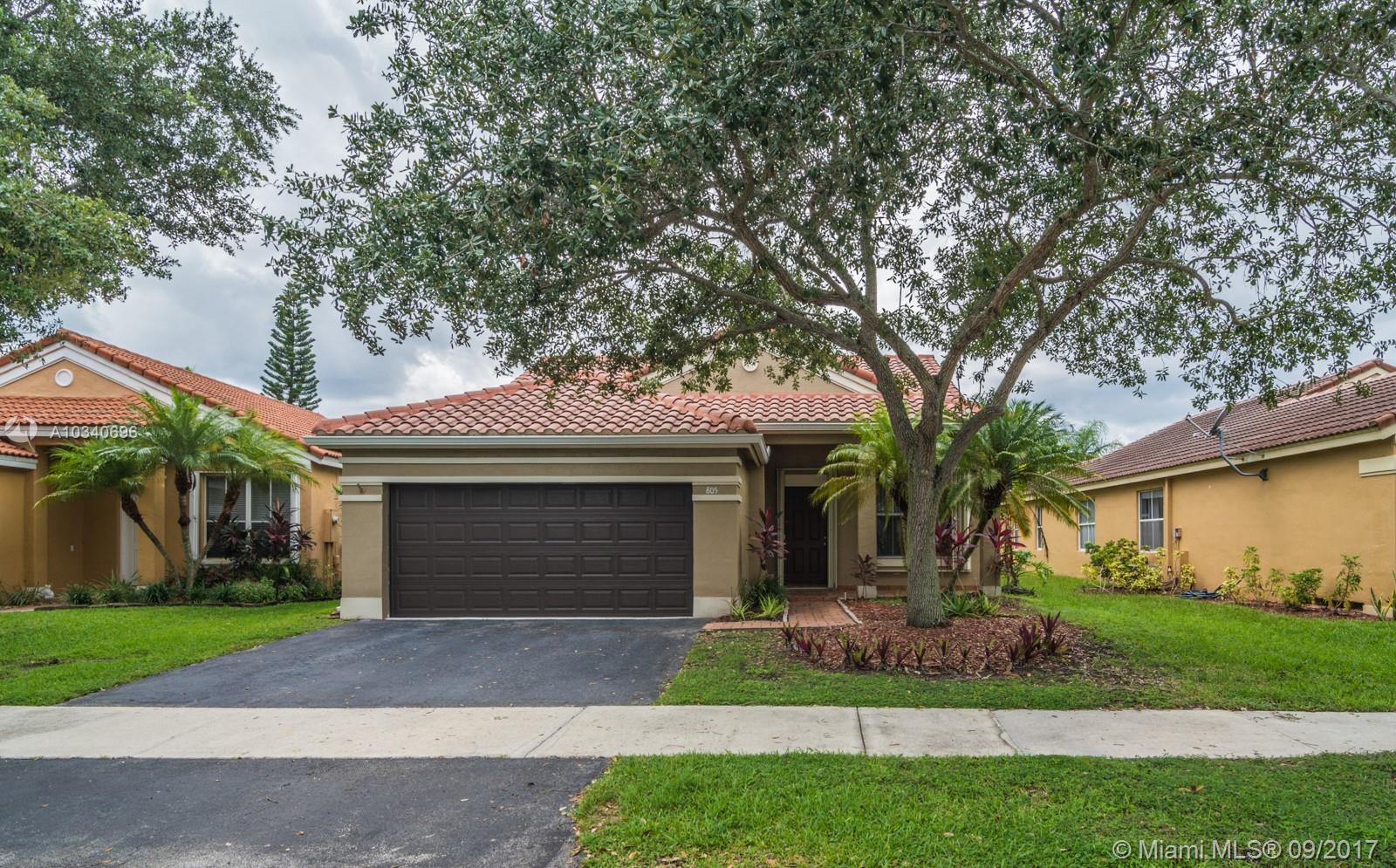 Purchase or Lease. 1,958 total square footage. Upgrades from the ceiling to the floor!This Tranquil and Impeccable 3 Bedroom Home with 2 Full Baths & 2 Car Garage, features Accordion Hurricane Shutters, Screened-in patio with private fenced-in backyard, New Kitchen with New Stainless Steel Appliances and Soft-Close cabinets. Natural light brightens each room with newly tiled flooring throughout the Living and Dining area. Beautifully remodeled bathrooms with his & her sinks in the Master Bathroom. Wood laminate floors, auto sprinklers. Community pool & Park/Picnic Area. Amazing Schools. Nearby restaurants, shops and necessities.