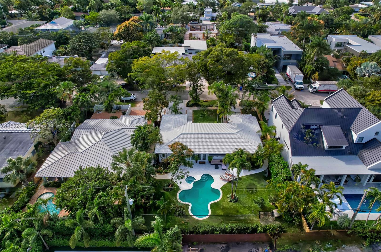 Victoria Park is one of the most prestigious neighborhoods in Fort Lauderdale. Surrounded with gorgeous landscaping, and several parks. This recently renovated elegant home is on an oversized lot and features 4 bedrooms and 2.5 bathrooms. The classic luxury charm is felt with each detail around the house. Some of these details include, large porcelain tile flooring, state of the art Modern “Poggenpohl” style kitchen with the latest in cooking technology (Wolf wall steam/convention oven, induction cooktop, built in Miele refrigerator and dishwasher). All bathrooms are spectacular with high end finishes and equipped with smart tech toilets. The home has plenty of natural light from the large impact windows and backyard glass doors. The large backyard space is perfect for entertaining.