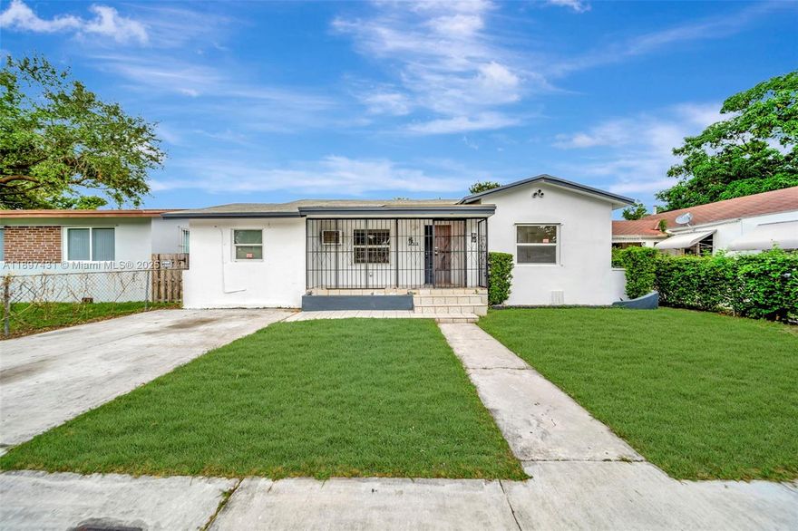 Endless Potential Awaits in the Heart of Miami! This charming 3 Beds , 1 Bath , 1,254 Total SqFt , 5,500 SqFt Lot home is packed with possibilities! Freshly painted inside and out, featuring brand-new flooring and plenty of natural  light throughout. Enjoy a separate laundry/utility room, outdoor shed for extra storage, and an extremely spacious fully fenced backyard—A/C replaced in 2021 w/10 years warranty
Conveniently located just minutes from major highways, vibrant entertainment, and premier shopping, this home sits in a prime area full of growth and opportunity. Whether you’re a first-time buyer, investor, or looking to create your dream home, this exclusive listing checks all the boxes!
Don’t miss this chance to own an affordable home in one of Miami’s most promising neighborhoods