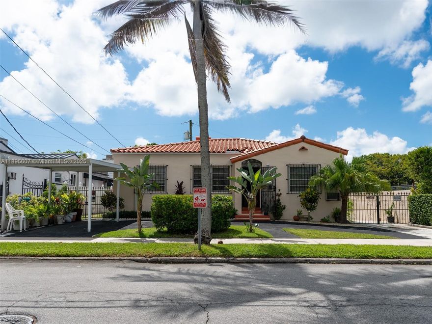 Investor Opportunity! Great location, location, location, next to The Roads, close to Brickell and Coral Gables, Miami’s most desirable neighborhoods. The main house features 2 bedrooms and 1 bath, with an efficiency unit next to the main home (1 bed, 1 bath) and a cottage in the back (1 bed, 1 bath). This 5,928 sq ft lot offers multifamily or townhome development potential, perfect for builders and investors. Existing units provide future redevelopment possibilities. Zoning T4-R. Don’t miss this unique opportunity in one of Miami’s most desirable areas! 24-hour notice required for showing. This property will sell fast present your best offer.