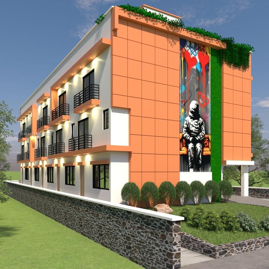 Wynwood Apartment Homes at 264 NW 33rd Street, Miami, FL 33127 is a boutique 5-unit townhome project by S3N Development. Each of the 5 residences offers 3 bedrooms/3 baths across approximately 1,800 sq. ft. and 3 stories. The 1st floor features a private covered carport, utility area, and entry foyer. The 2nd floor offers a bright open-plan kitchen, dining, and living area plus 1 bedroom / 1 bath. The 3rd floor includes 2 bedrooms, with a primary suite featuring ensuite bath and walk-in closet. Every unit is crowned with a private roof deck accessed via ship ladder—perfect for outdoor dining and skyline views. With a total project size of approximately 11,357 sq. ft., Wynwood Apartment Homes blends modern design, efficiency, and Miami urban living in the heart of the Wynwood Arts District