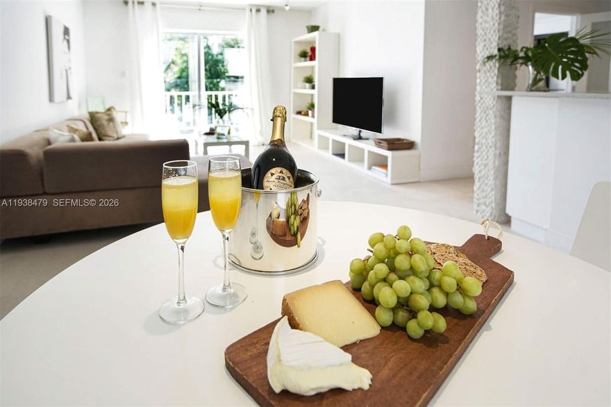 A fully renovated unit just steps from the beach, nestled among luxurious high-rises, this charming building offers a welcoming lifestyle moments away from some of the best restaurants, including the famous Joe Stone Crab, Milos, Smith & Wollensky, Carbone, and more. In the evening, stroll to South Pointe Park to witness a stunning sunset with the city skyline as a backdrop, while boats glide along the Intracoastal toward the ocean. Relax on your terrace, perfect for reading or simply enjoying nature. With all the essentials within walking distance—Pilates studios, gyms, grocery stores, pharmacies, shops, nightlife, and restaurants—you'll have everything you need right at your fingertips.