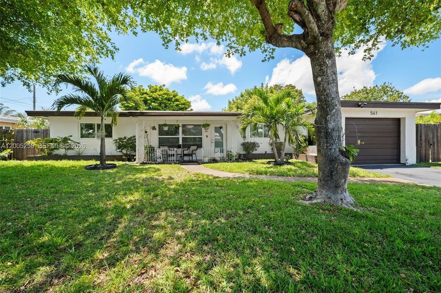 Located in the Desirable Melrose Park neighborhood, this updated home offers a prime location simply minutes to downtown Ft. Lauderdale and area shopping. This spacious Split floorplan features Three Bedrooms and Two updated bathrooms. Highlights include a One Car Garage, Roof Replaced 2021, Washer/Dryer and Water Heater installed in 2021. The updated Kitchen offers quartz counters, custom cabinets, and stainless steel appliances, Enjoy the fenced backyard with plenty of room to entertain. No HOA!