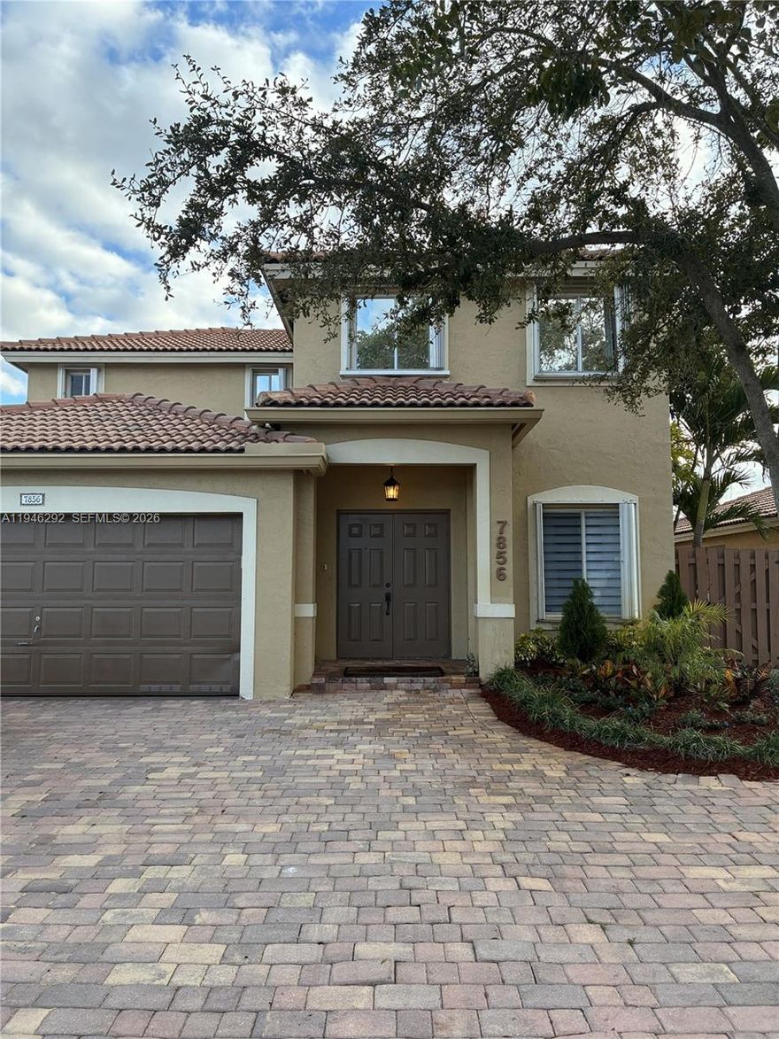 Coming back all with beautiful new floors through the entire home new redesigned stairs new brand-new ceilings with white texture.  New kitchen new bathrooms and enlarged hallway on second floor with sitting area for coffee and reading a book. large 4 bedrooms and three full bathrooms two full bathrooms on second floor and one full bathroom with a large bedroom/office downstairs. Beautiful back screen room with new landscaping with beautiful and large yard with sprinkler system in addition room for a pool 
The house is spacious and gorgeous all redone and redesigned. Schools at walking distant both elementary and middle