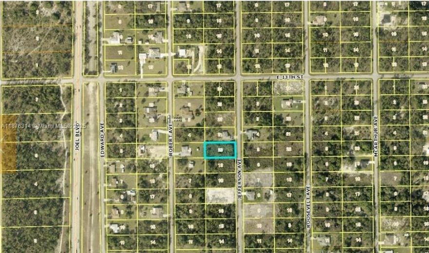 Residential lot available for new home build. 0.50 Acres located in the desirable Lehigh Acres area.