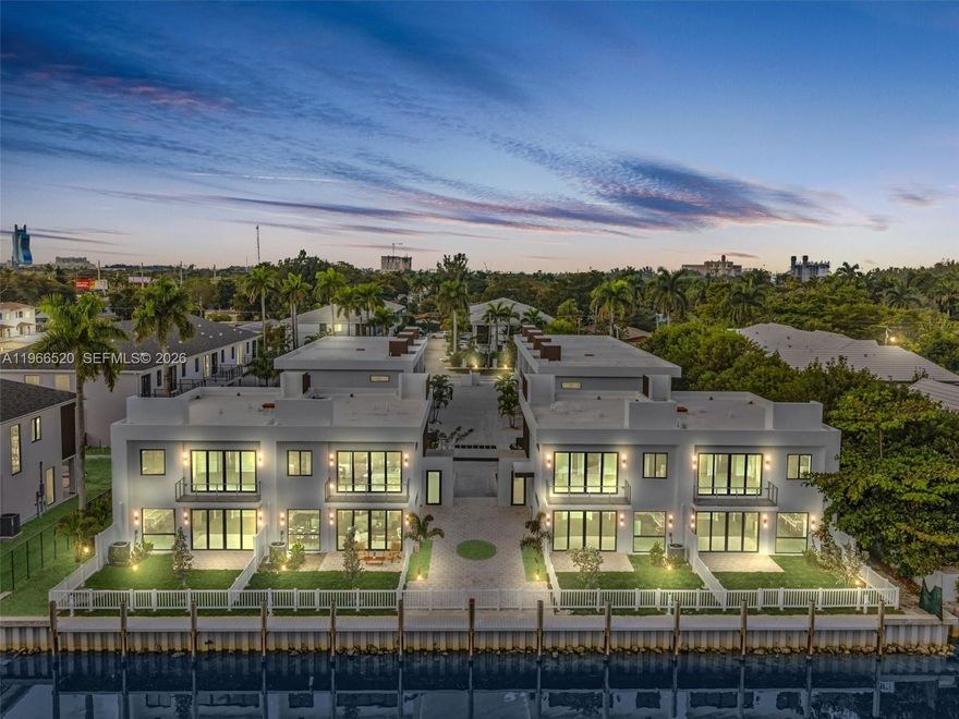 Introducing H2O Dania, a newly delivered, gated townhome community in Dania Beach featuring just 11 modern residences with starting prices from $990,000. This boutique new construction development offers multiple layouts, contemporary architecture, and elevated finishes throughout. Four residences include deeded boat slips accommodating vessels up to approximately 32 feet, offering a rare opportunity for canal-front living. Photos shown represent one of the available layouts. Ideally positioned minutes from Fort Lauderdale Airport, beaches, marinas, Dania Pointe, major highways, and nearby places of worship. Limited inventory! Private, in-person tours available at the on-site sales center. SCHEDULE TODAY!