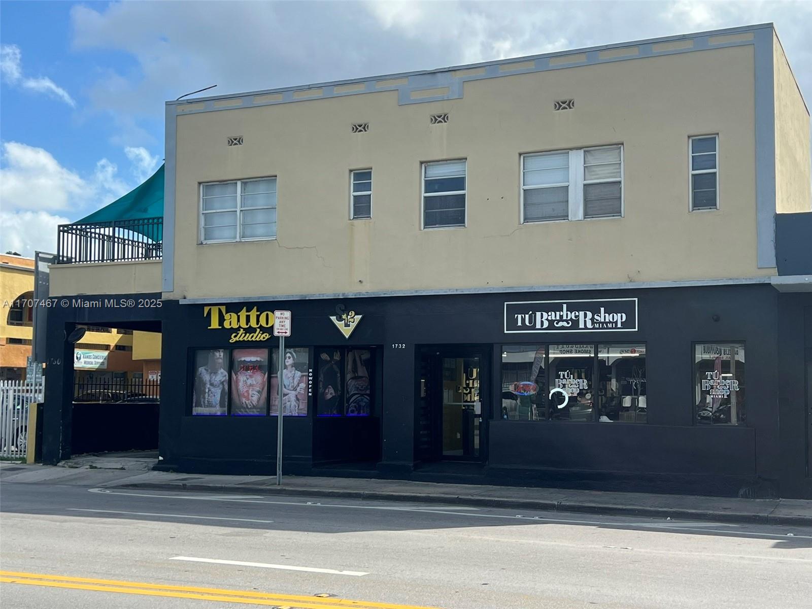 Mixed-use property at 1730 NW 7th St with 4 residential units, 2 commercial tenants (Barber Shop & Tattoo Studio), and on-site parking. Fully occupied and located in a high-traffic area near dining and entertainment. A standout investment opportunity!