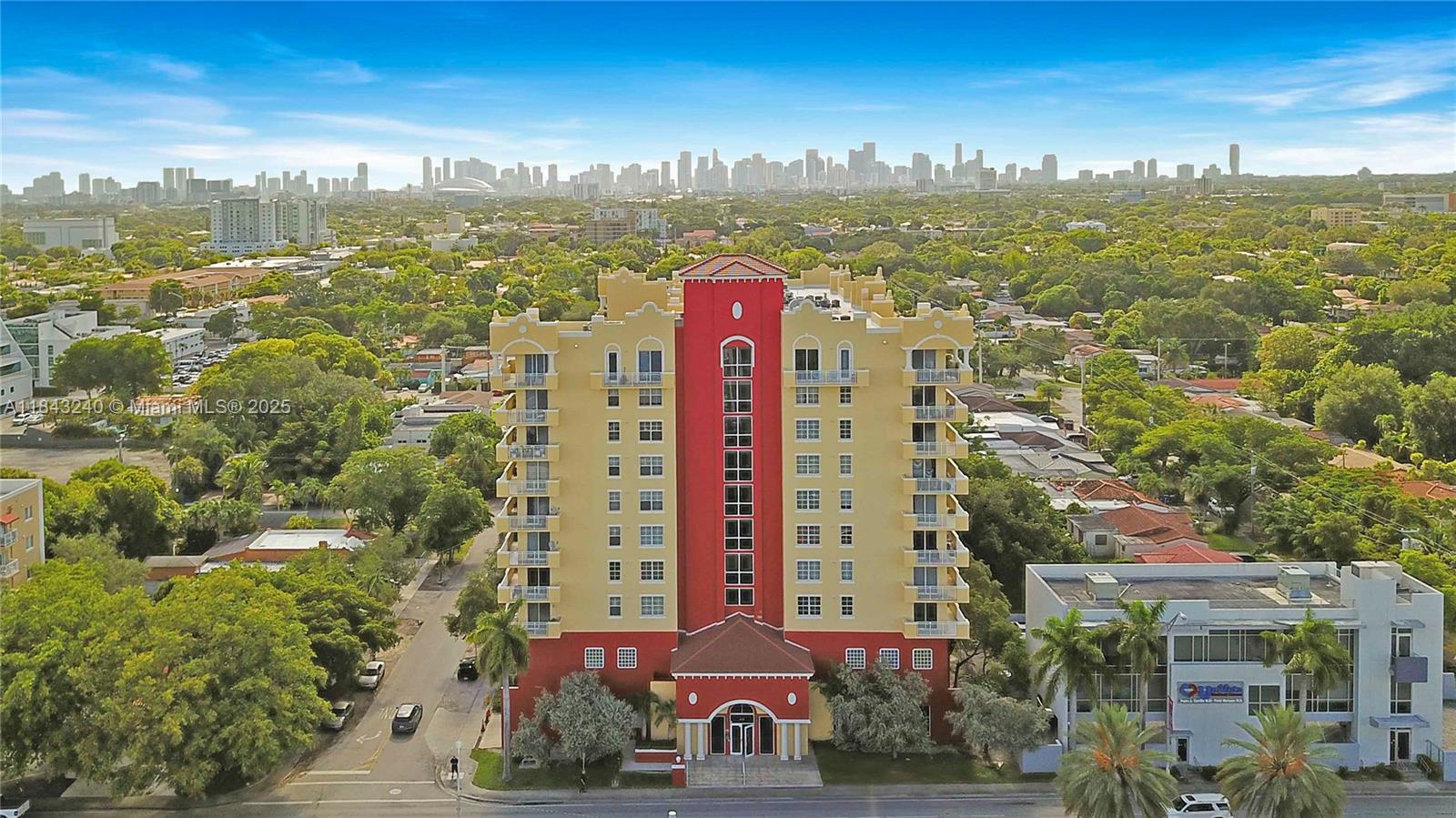 This stunning Coral Gables penthouse is perched on the top floor of the prestigious LeJeune Plaza Building offering the perfect blend of luxury, privacy & breathtaking, panoramic views of the City Beautiful Coral Gables, Miami, & Downtown. Gated garage with 2 assigned parking spaces owned by the unit & plenty of parking for your convenience. Spacious 2 bed, 2 bath unit offers a split floor plan, beautiful kitchen with stainless steel appliances, floor to ceiling impact doors that flood the interiors with natural light, & a washer & dryer inside the unit. Low maintenance fees includes amenities such as rooftop pool, fitness, conference center, elevator, etc. Located just moments from Miracle Mile's world class shopping and dining, top rated schools, Miami airport and more.