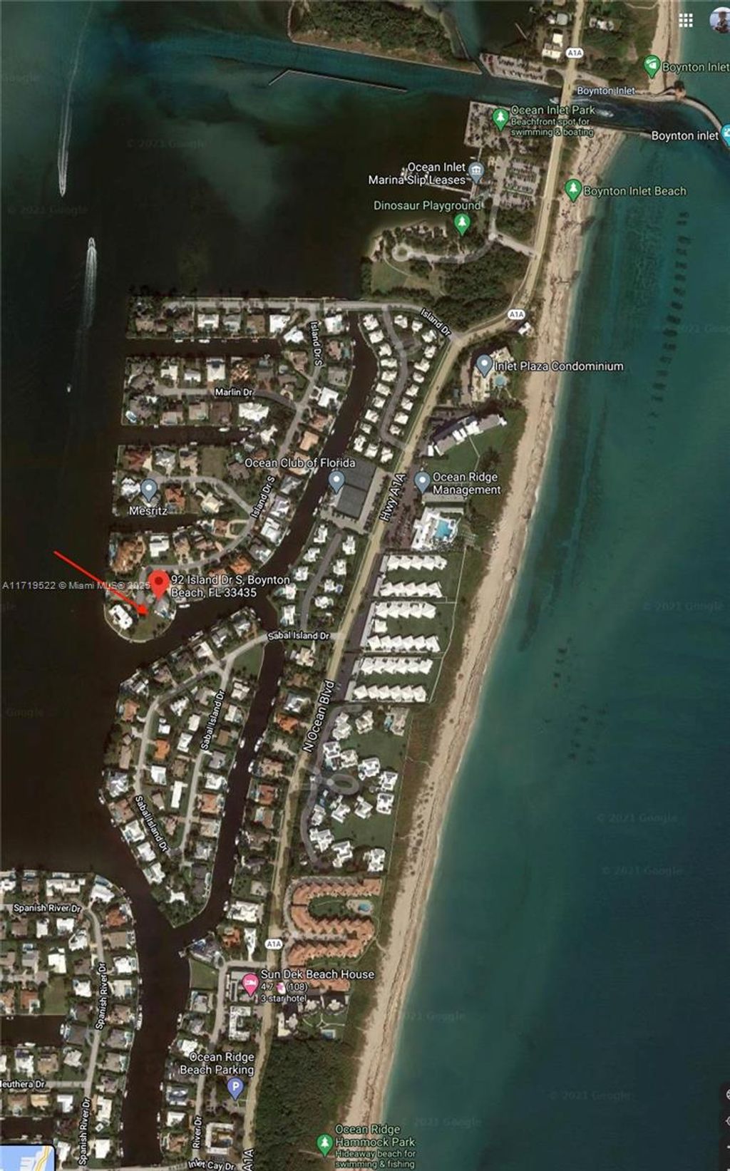 Photo of 92 S Island Dr S, Ocean Ridge, FL 33435 (MLS # A11719522)