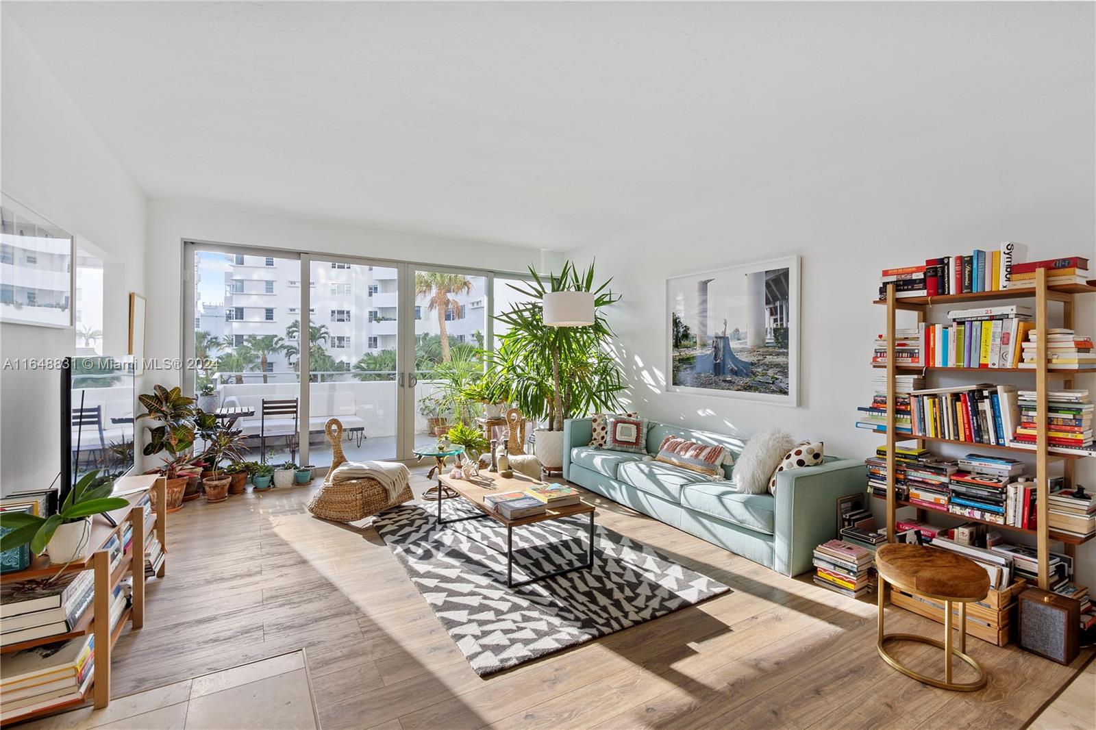 Impeccable, stylish, fully furnished & renovated - 2 bed / 2 bath on Belle Isle with a balcony and covered parking. AVAILABLE START DATE - 01-15-2025.
Unit features: high 9 ft ceilings, large balcony, wood floors, new hurricane impact windows, new A/C unit, a jetted Whirlpool bathtub in the master bath, 3 wall jet water shower system in the second bath, a Contemporary art collection, second bedroom / office with a convertible queen size sofa & lush plants. Please note maid/cleaning service 1 x per month & WI-FI are both included.
The Costa Brava is a WATERFRONT condo featuring renovated lobby, gym, new EV Chargers & expansive roof top terrace.
Fabulous location, across from the Standard and Belle Isle Park with great walkability to Sunset Harbour and Lincoln Road. Small dogs OK.