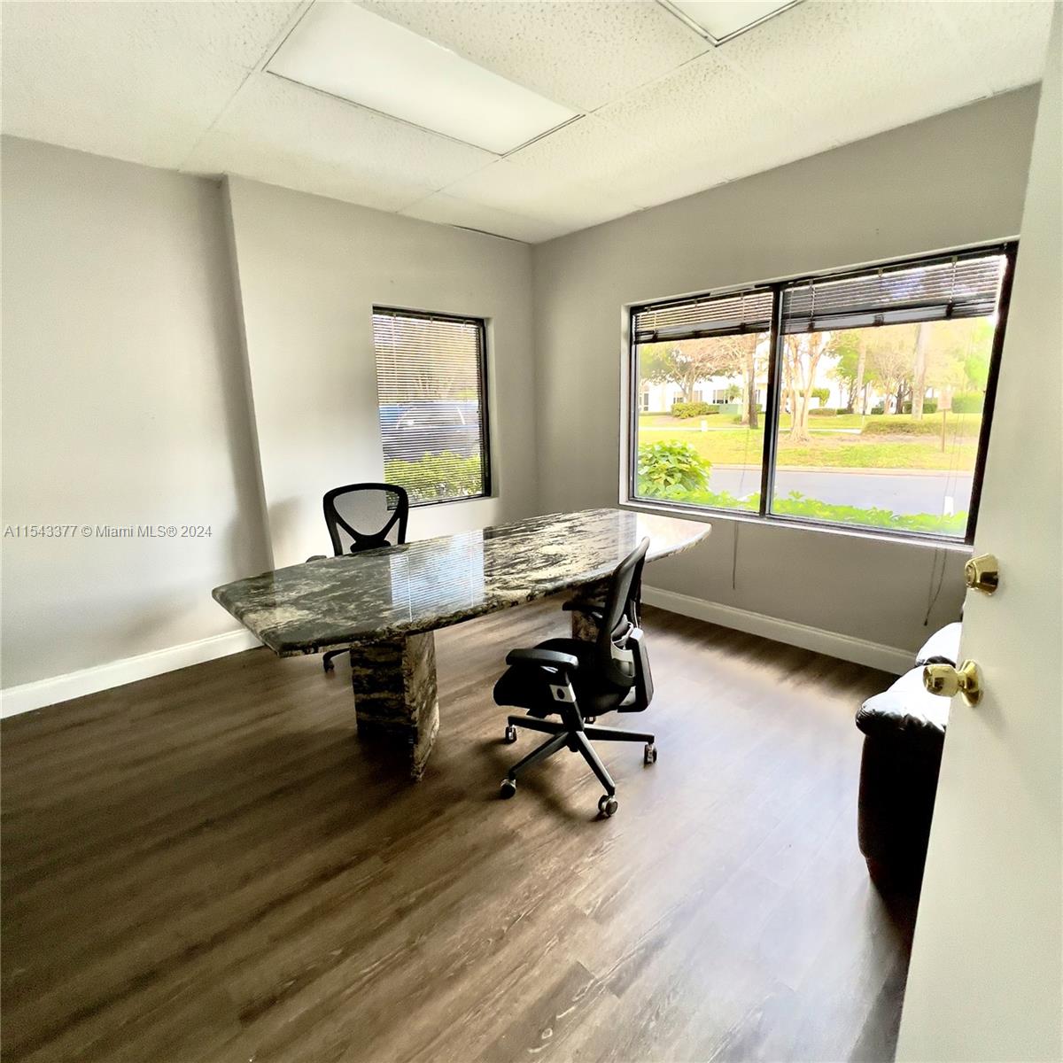Office space with a generous layout for rent in Deerfield Beach. This office features a welcoming reception area, three private offices, a convenient storage room, and a bathroom. Nestled in an unparalleled location, just across from I-95 and in proximity to Sawgrass and Turnpike, this rental is strategically positioned for seamless accessibility. Don't miss out on this opportunity; seize the advantage of this available space today!