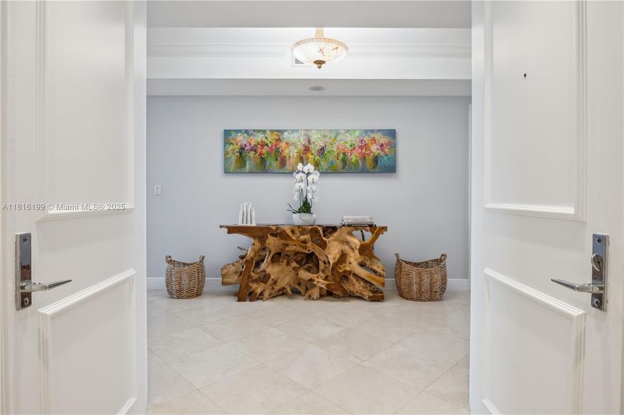 Beautifully appointed 2-bedroom, 2.5-bath residence with staff quarters, offering the best views in the Ocean Club. Enjoy breathtaking direct ocean views with sunrises on one side and sunsets on the other. The unit features travertine marble floors throughout the main living areas and plush carpet in the bedrooms. A private elevator opens into a spacious, light-filled living and dining area designed for comfort and elegance.
Ocean Club is a premier resort-style community offering world-class amenities, including a stunning private beach, Clubhouse with restaurants and bar, heated pools, tennis courts, basketball, a fully equipped gym, spa, kids' play areas, and more.