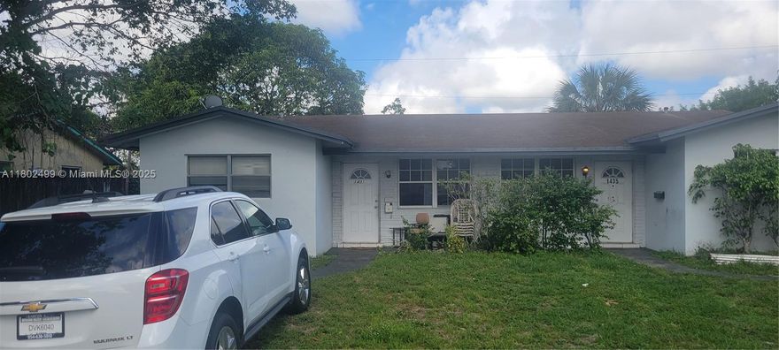 Great investment opportunity with great return. Tenant in Unit 2 (1435) with a swimming is subject to move out. Both units are month to month! Property is bigger than tax record. Proof of funds and DU are required. Large rooms with extra space! Lien may exist on the swimming pool( Pool need filter and acid ; says seller). Property below market value for a quick sale