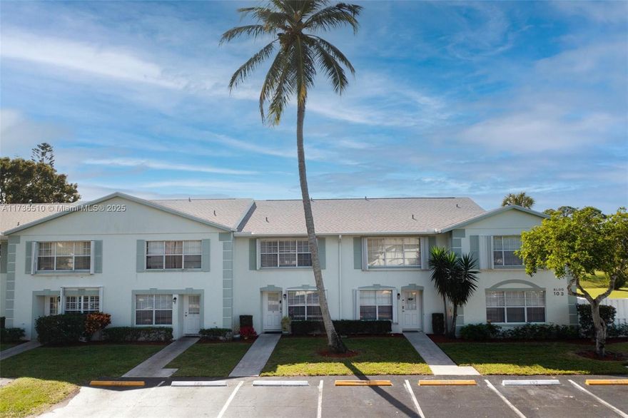 Charming 3/2.5 townhome in a gated community with HOA covering cable, internet, water, roof repairs & insurance. Renovated kitchen, impact windows, and a screened patio with water views. Spacious rooms, walk-in closets, newer AC, and amenities like tennis, pool, & security gate. Pet friendly!