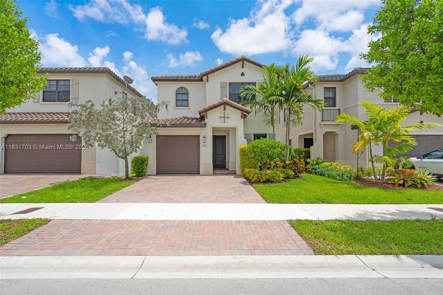 Don’t miss this rare opportunity! Impeccable, move-in ready home in gated Bonterra, Hialeah. Freshly painted four beds, three baths, two master suites (one upstairs, one downstairs). Bright open layout, modern kitchen with granite counters, stainless steel appliances, and plenty of cabinets. Upstairs features a spacious family loft, plus a laundry room equipped with a new washer and dryer. Private fenced backyard perfect for outdoor living. Enjoy resort amenities, including a clubhouse, pool, gym, soccer and basketball courts, a kids' playground, and 24/7 security. Excellent schools are nearby, and there is easy access to Palmetto, 826, 836, and the Turnpike. Easy to show!