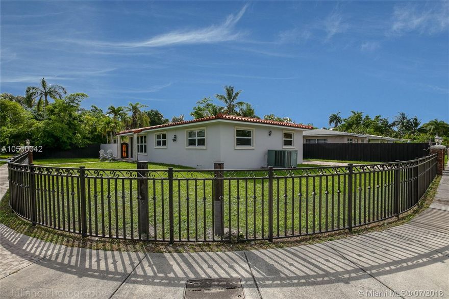 LOCATION! LOCATION! LOCATION! Beautiful corner home in South Miami, right next to Coral Gables and University of Miami. 3 beds and 2 baths. Offering an open kitchen concept with big family room. Impeccably maintained, centrally located, near schools shopping and highways. Barbecue and large pool with screen.