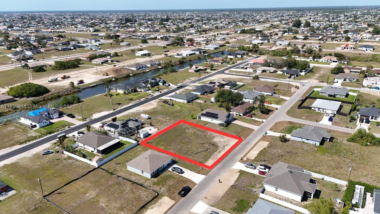 This prime 0.34 AC lot offers 223.06 ft of road frontage, providing excellent access & visibility. With city water & sewer already in place, this property is ready to build your dream custom home. The lot is situated in a desirable well-established neighborhood with a mix of newer & well-maintained homes, offering a perfect balance of privacy & community. Close to major roadways, which provide easy access to shopping, dining & entertainment. Cape Coral Pkwy & nearby parks provide ample recreational activities, short drive of the beautiful Gulf Coast beaches. Whether you're looking to build a family home, a vacation retreat or an investment property, this lot offers endless possibilities. Triple Lot: Spacious, offering ample room for a custom home, pool & more!