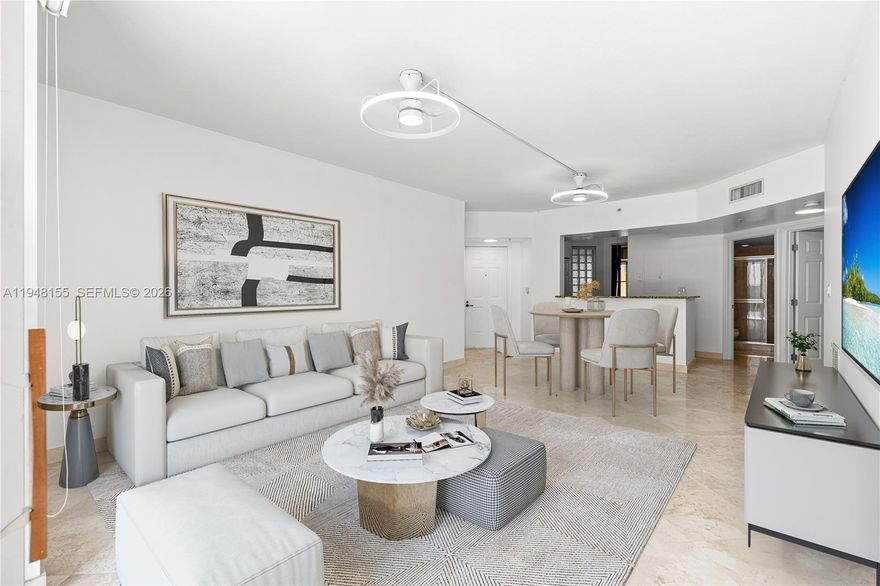 Beautifully maintained, move-in Ready 2BD/2BA lanai corner residence with marble flooring at The Courts, in the heart of South of Fifth. Just a 5-minute walk to the beach and marina, this bright and spacious unit offers tranquil garden views and quick access to the community's signature Grand Piazza pool and lush tropical landscaping. Located steps from world class dining, South Pointe Park and the best of Miami Beach. The Courts offers a full suite of resort Style-amenities, 2 pools, fitness center, spa, EV charging station and more. Includes 2 assigned parking spaces and a private storage unit. An exceptional value at the Courts South of Fifth, available for immediate occupancy!