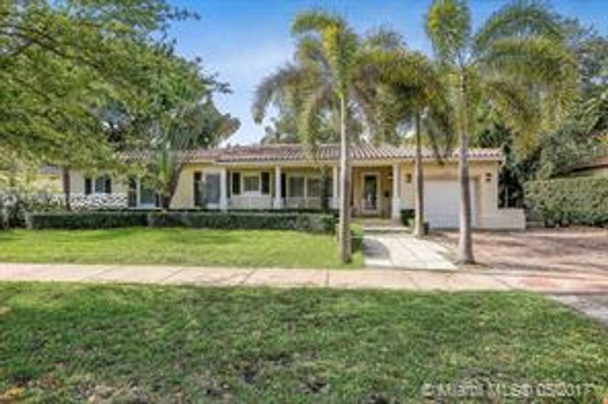 ENTERTAINMENT POOL HOME IN SOUTH CORAL GABLES. AMAZING 3175' SQ FT REMODELED  1 STORY OPEN LIGHT AND FEATURES 4 BEDROOMS 5 BATHS ,GREAT FAMILY ROOM , KITCHEN AND COVERED TERRACE. EVERYTHING OVERLOOKS THE BEAUTIFUL POOL PATIO,COVERED TERRACE  AND PROFESSIONAL LANDSCAPING! ONE CAR GARAGE,IMPACT WINDOWS/SHUTTERS ,IMMACULATE LIGHT AND SPACIOUS, 10,200' LOT STEPS TO COCOPLUM AND GABLES ESTATES. ACROSS THE STREET FROM ONLY ONE BRAND NEW ESTATE. DEEP SOUTH GABLES MUST SEE TO BELIEVE THIS BUY!