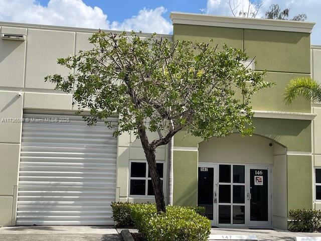 Impeccable condition and ready for occupancy this warehouse/office combination is located across from Dolphin mall and just minutes away to Florida Turnpike and Dolphin Expressway. It offers 1,301 sqf under air conditioning, overhead loading door, meeting room and bathroom. The sale includes racks and office furniture in the pictures. Two assigned parking spaces and 24/7 security patrol.