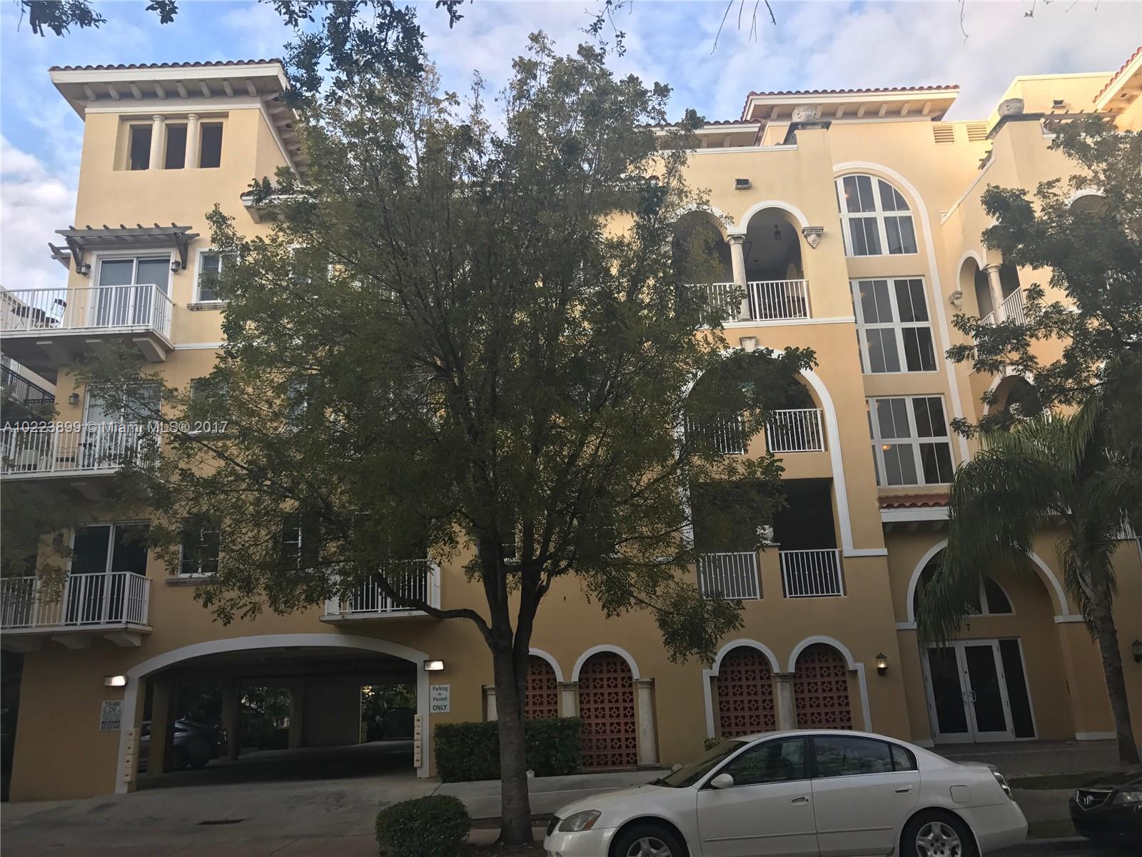 Live in this large 2 bedroom, 2 bathroom and 1 half bathroom unit ready for immediate occupancy. Close to everything you need in beautiful Coral Gables! This apartment has ample closet space and spacious bathrooms with a balcony perfect for entertaining. There is a washer and dryer inside the unit for your convenience. No association approval process and it is a pet friendly building. Additional parking available for $50/month. Come and see this great living space conveniently located near UM.
