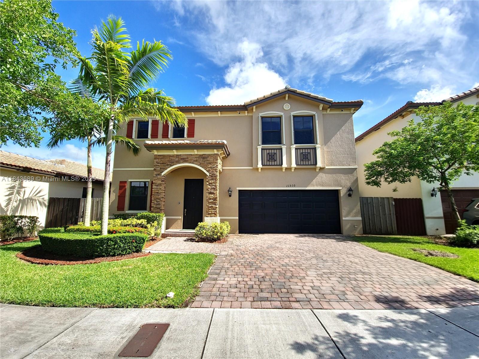 Beautiful and spacious home for rent! Over 2,500 sq ft of living space,4 rooms and 2.5 bathrooms with a 2 car garage and a beautiful patio area with a covered terrace, this home is perfect for a family looking to for great South Florida living. Located in an excellent community with clubhouse, playground, and 24/7 patrol security as well as being within close proximity of the turnpike for easy commuting, Black pointe marina, Baptist homestead, shopping centers, dining and more! Near Publix, shopping stores, and excellent schools. Easy to show, special incentives if you have good credit ratings!