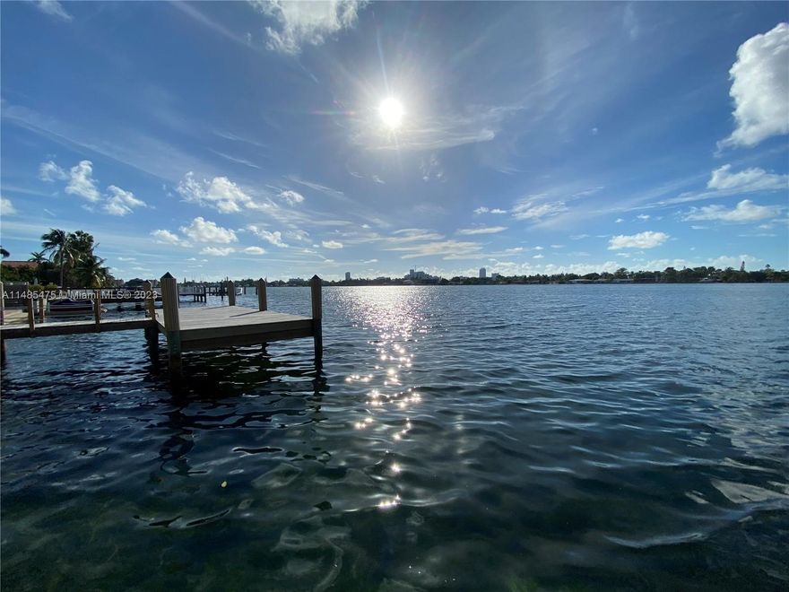 Prestegious Stillwater Drive waterfront pool home, gated peninsula with one street, near cul de sac on point. This 4 bedroom 3 bath home also has a  perfect n-law or assistant quarters with own entry. Pool, Dock, new roof. Great potential. Short walk to beach, Stillwater Park, basketball court, playground and Dog parks. Great location in up and coming North Beach. Parge kitchen with bar and 2 ovens. Easy to show. This area is appreciating rapidly, with location near the CRA ( Community Redevelopment Area) of North Beach, in Miami Beach. Get in while you can!