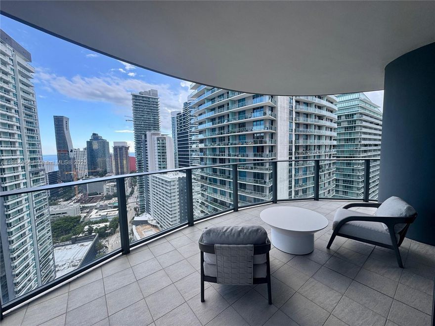 Brickell Flatiron — Unit 3302: premier, highest-demand line in Brickell’s most sought-after tower. Enjoy sweeping skyline & bay views and resort-style amenities including pool deck, full fitness center with amazing views of the bay, spa, private lounges, secure valet along with two fixed parking spots (3 spots total). Highly owner-occupied building that prioritizes luxury and safety — an exceptional live-in residence or investment with strong rental appeal. Rare opportunity in a top Brickell address.