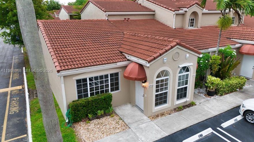 This rare ground floor condominium is ready to go and even comes with its own rear patio to unwind from a hectic workday. The pool is within walking distance and the complex itself is an easy drive away from Miami Lakes' Main Street, lots of dining options, a multiplex, public parks, and shopping. This one's a no-brainer!